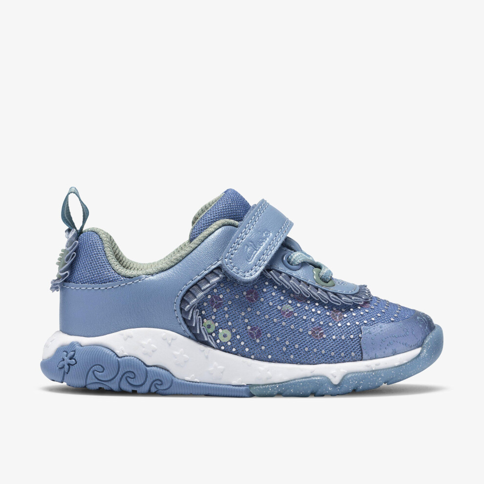 Clarks (Standard, 4.5 (Children's)) Tidal Wish T. Denim Combi