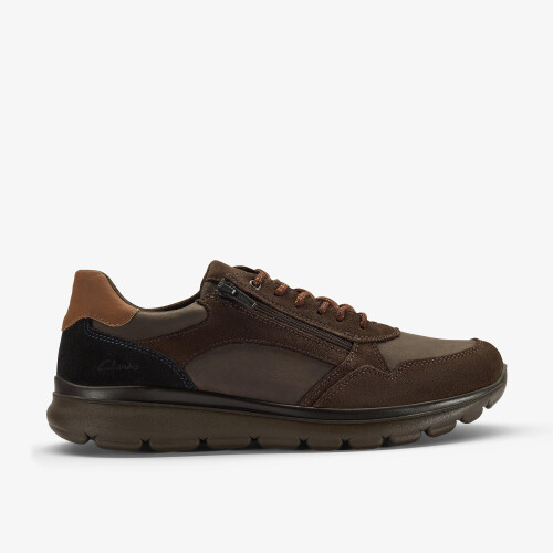 Clarks (Standard, 6 (Adults')) Siena Zip Brown Leather