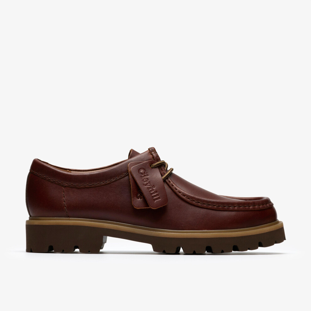 Debenhams Men's Cleyhill Seam Leather Lace-Up Shoe Brown in Tan | Size: 8 - Image 5