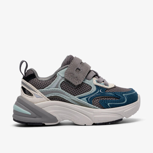 Clarks CraftonVibe T Grey/Green Combi