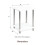 White High Gloss 2-Tier Side Table Stainless Legs 7
