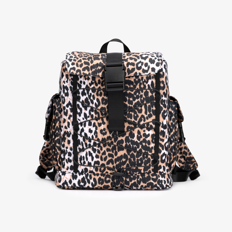 Clarks Women's Brown Trail Backpack Leopard Print Backpack In - Image 5