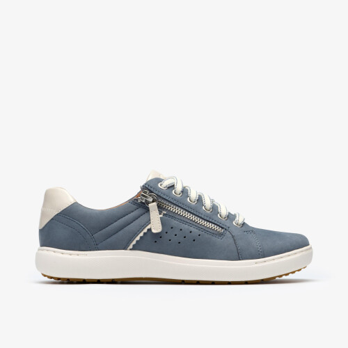 Clarks (Standard, 3 (Adults')) Nalle Zen Blue Nubuck