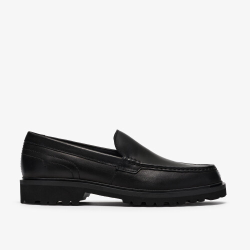 Clarks (Standard, 9.5 (Adults')) Berwick Moc Black Leather
