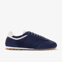 (Standard, 6 (Adults')) Lorenza Lace Navy Suede