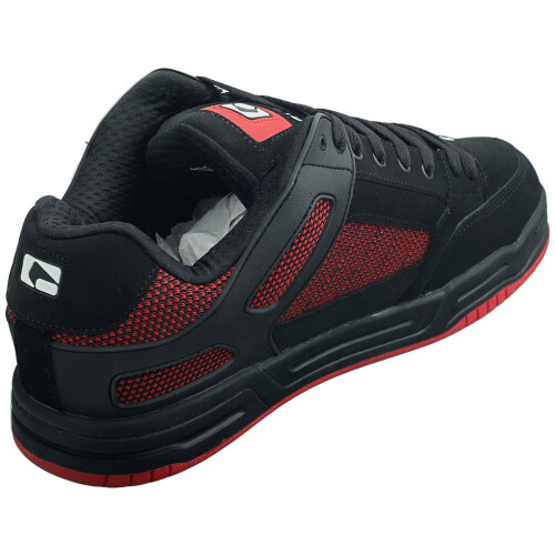 (13) Globe Tilt Mens Trainers in Black Red 1