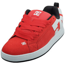 (9) DC Shoes Court Graffik Se Mens Trainers in Red White