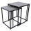Grey Marble Effect Nesting Tables Set of 2 5