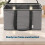 LIVIVO Collapsible Fabric Laundry Storage Basket 45L Grey 4