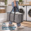 LIVIVO Collapsible Fabric Laundry Storage Basket 45L Grey 8
