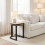 Oak Finish Nesting Tables Set 2 Wooden Side Tables 2