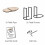 Oak Finish Nesting Tables Set 2 Wooden Side Tables 8
