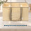 LIVIVO Collapsible Fabric Laundry Basket 45L  Beige 6