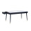 Louis Fluted Dining Table With Drawers - Black 2