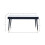 Louis Fluted Dining Table With Drawers - Black 5