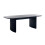 Louis Fluted Extending Dining Table - Black 2