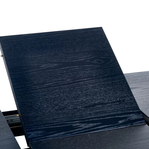 Louis Fluted Extending Dining Table - Black 2