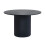 Louis Fluted Round Dining Table - Black 3