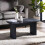 Louis Fluted Compact Coffee Table - Black 1