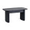 Louis Fluted Compact Coffee Table - Black 2