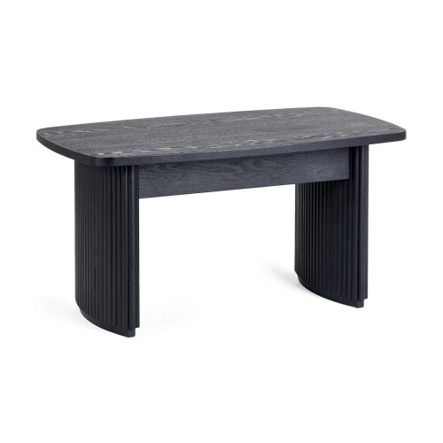 Louis Fluted Compact Coffee Table - Black 1