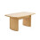 Louis Light Oak Effect 90cm Compact Coffee Table 2
