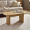 Louis Light Oak Effect 90cm Compact Coffee Table 1