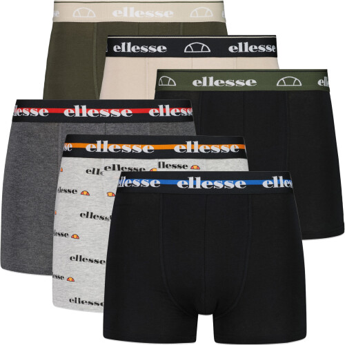 Ellesse Ellesse Mens Designer Boxer Shorts 6 Pack Medium