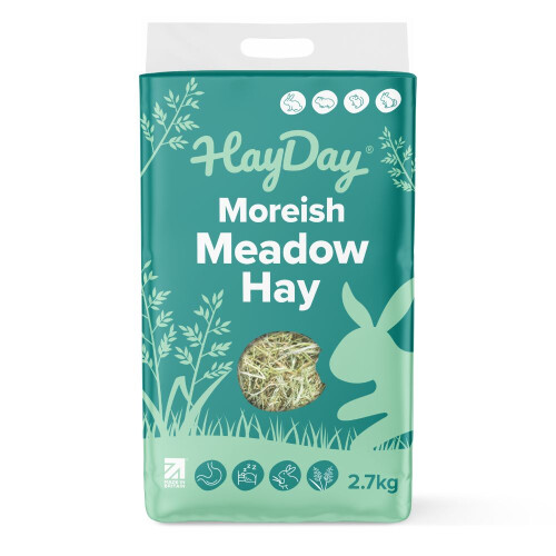 HayDay Moreish Meadow Hay Feed Small Pets 2.7kg