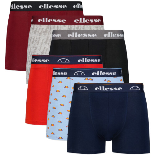 Ellesse Ellesse Mens Designer Boxer Shorts 6 Pack in Large