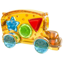 Jelly Blox Lil' Jellies Bus with 3 Sensory Shape Blocks, 6 Months+