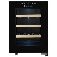 Servier-Weinkühlschrank - CLIMADIFF - CUVEE12 - 12 Flaschen - Klasse E - 34,5 x 46 x 48 cm - Schwarz