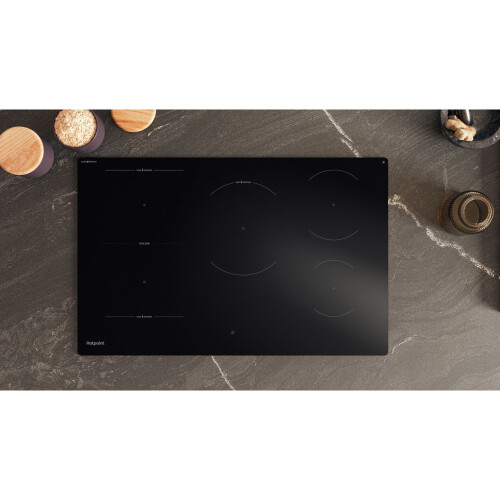 Hotpoint Hotpoint HTX8017DCF2 80cm 5 Burners Induction Hob Touch Control Black 1