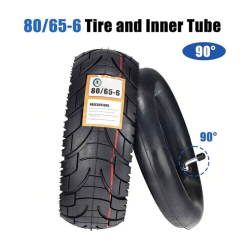 Pneu e Câmara de Ar 80/65-6 para Scooter de 10 Polegadas para  M4 Pro/Zero 10X/ para  G2 Max/ para  Oxo/ para  G1 255X80 2