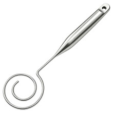 Dansk Degvisp i Rostfritt Stål för Surdegsbröd, Ersätter Krok, Sked och Handmixer, Tål Maskindisk.