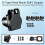 4 Stück RJ45 CAT6 CAT5 D-Panel-Ethernet-Koppler (Buchse auf Buchse) 2