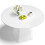 (White) Modern Solid Oak Round Dining Table 120cm 1