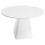 (White) Modern Solid Oak Round Dining Table 120cm 8