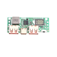 Moduł Szybkiego Ładowania z Wyświetlaczem Cyfrowym 5V 3A, Bateria Litowa IP5356 TYPE-C Micro-USB QC3.0 QC2.0 PD3.0 PD2.0 AFC FCP