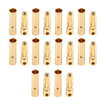 10 Pairs 3.0mm RC Banana Plug Connector Brass Male Female Connect Plug for RC Car Boat Motor ESC DIY Soldering