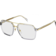 Óculos de Grau - DAVID BECKHAM - DB 7128 - Cinza/Dourado - Armação de acetato - Homem