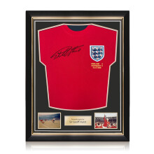 Sir Geoff Hurst Signed England 1966 Football Shirt. Superior Frame