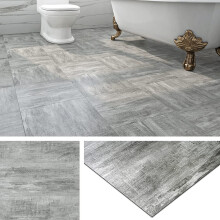Self-Adhesive Vinyl Tiles Waterproof Grey 30x30 cm 16 pcs 1.44 m² — peel and stick flooring, kitchen floor stickers