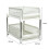 Space-Saving Design 2-Layer Organizer with Pull-Out Drawers, Sliding Bathroom and Kitchen Cabinet Storage White 6