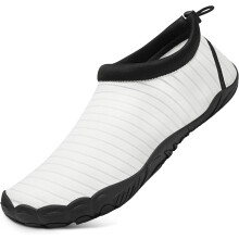 Badeschuhe Wasserschuhe Atmungsaktiv Schnelltrocknend Weiß Größe 43 — schwimmschuhe herren, strandschuhe damen