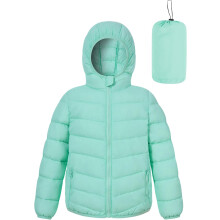Veste d'hiver imperméable à capuche pour fille Bleu 6-7 ans — manteau enfant chaud, parka fille hiver