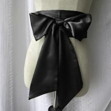 (Color S)Ceinture polyester taille large pour robes nœud papillon fermeture robes de mariée tenue formelle