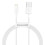 Câble USB-A vers Lightning à charge rapide supérieure Baseus, 2,4 A, 1 m - Blanc 1