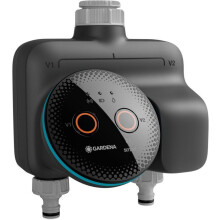 Bestrijdingscomputer - GARDENA - Slimme Dubbele Watercontrole - 2 besproeiingszones - Werkt met 3 AA-batterijen - 5 jaar garantie
