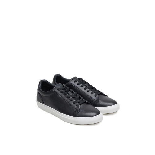 (, ) Antique Rogue Gibbs Leather Men's Black Trainers